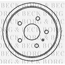 BBR7159 BORG & BECK Тормозной барабан