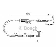 1 987 477 760 BOSCH Трос, стояночная тормозная система