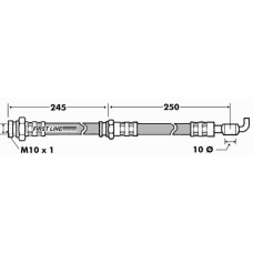 FBH7433 FIRST LINE Тормозной шланг