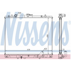 62895A NISSENS Радиатор, охлаждение двигателя