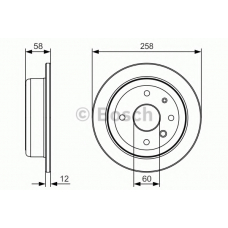 0 986 479 T52 BOSCH Тормозной диск