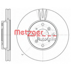 6641.10 METZGER Тормозной диск