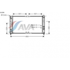 OL2286 AVA Радиатор, охлаждение двигателя