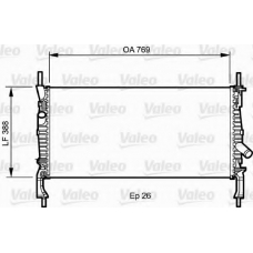 735270 VALEO Радиатор, охлаждение двигателя