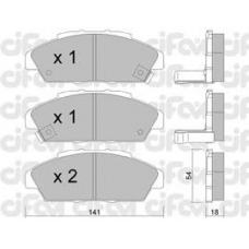 822-385-0 CIFAM Комплект тормозных колодок, дисковый тормоз