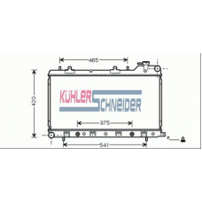 2500211 KUHLER SCHNEIDER Радиатор, охлаждение двигател