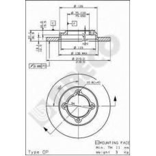 BS 7609 BRECO Тормозной диск