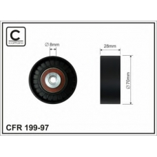 199-97 CAFFARO Натяжной ролик, поликлиновой  ремень