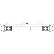 HOS3358 APEC Тормозной шланг