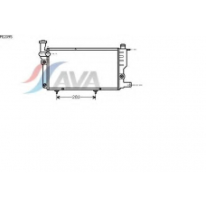 PE2095 AVA Радиатор, охлаждение двигателя