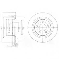 BG4026 DELPHI Тормозной диск