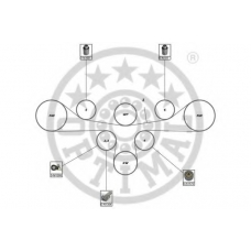 SK-1687 OPTIMAL Комплект ремня ГРМ