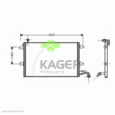 94-5392 KAGER Конденсатор, кондиционер