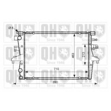 QER2537 QUINTON HAZELL Радиатор, охлаждение двигателя