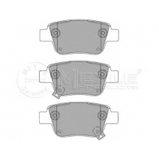 025 236 2016/W MEYLE Комплект тормозных колодок, дисковый тормоз