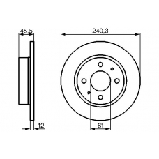 0 986 478 368 BOSCH Тормозной диск