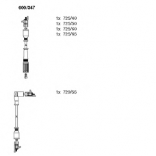 600/347 BREMI Комплект проводов зажигания