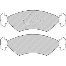 FDB589 FERODO Комплект тормозных колодок, дисковый тормоз