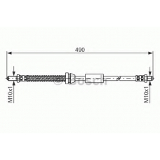 1 987 476 607 BOSCH Тормозной шланг