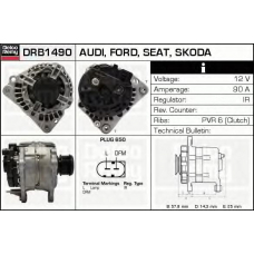 DRB1490 DELCO REMY Генератор
