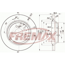 BD-3053 FREMAX Тормозной диск