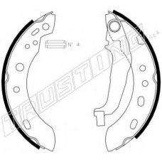 067.189 TRUSTING Комплект тормозных колодок