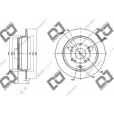 BD1350 DJ PARTS Тормозной диск