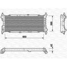 350213588000 MAGNETI MARELLI Радиатор, охлаждение двигателя