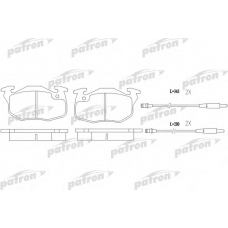 PBP719 PATRON Комплект тормозных колодок, дисковый тормоз