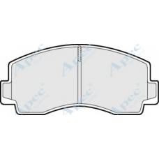 PAD664 APEC Комплект тормозных колодок, дисковый тормоз
