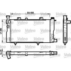 732062 VALEO Радиатор, охлаждение двигателя