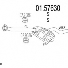 01.57630 MTS Средний глушитель выхлопных газов