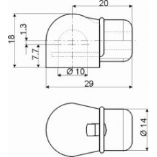 LIP128405 QUINTON HAZELL Упругий элемент, крышка багажника / помещения для 