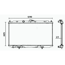 RM0632 EQUAL QUALITY Радиатор, охлаждение двигателя