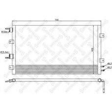 10-45372-SX STELLOX Конденсатор, кондиционер