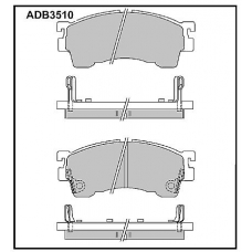 ADB3510 Allied Nippon Тормозные колодки