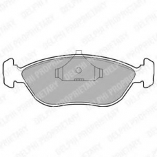 LP876 DELPHI Комплект тормозных колодок, дисковый тормоз
