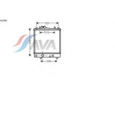 OL2382 GERI Радиатор, охлаждение двигател