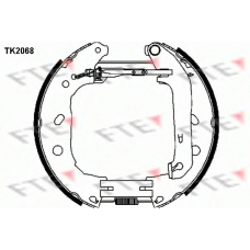 TK2068 FTE Комплект тормозных колодок