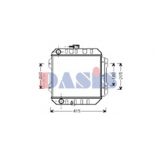 210010N AKS DASIS Радиатор, охлаждение двигателя