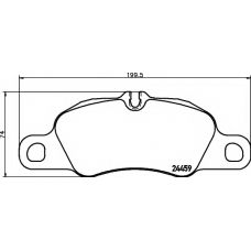 8DB 355 013-801 HELLA Комплект тормозных колодок, дисковый тормоз