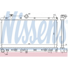 67716 NISSENS Радиатор, охлаждение двигателя