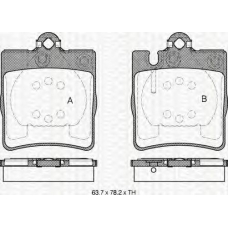 8110 23027 TRIDON Brake pads - rear