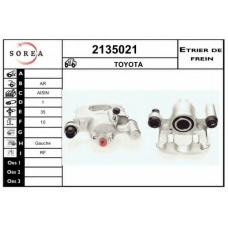 2135021 EAI Тормозной суппорт