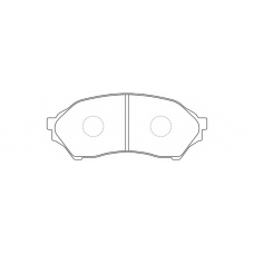 FP0798 FIT Комплект тормозных колодок, дисковый тормоз