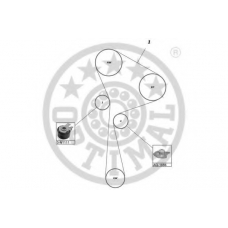 SK-1487AQ2 OPTIMAL Водяной насос + комплект зубчатого ремня