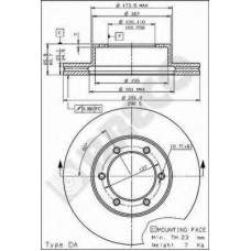 BS 8119 BRECO Тормозной диск