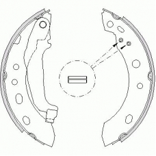 Z4204.00 WOKING Комплект тормозных колодок