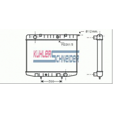 0600061 KUHLER SCHNEIDER Радиатор, охлаждение двигател