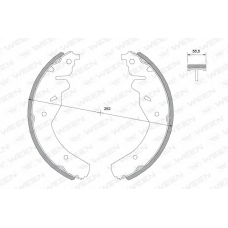 152-2025 WEEN Комплект тормозных колодок